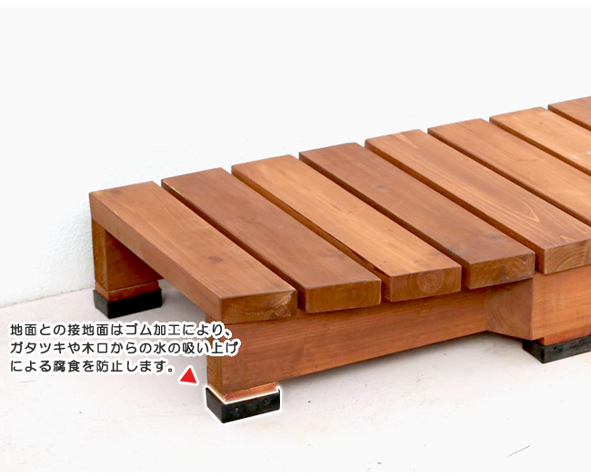 デッキ風縁台 【ストロング】用ステップ(踏み台)90×45cm デッキ風縁台 【ストロング】用ステップ(踏み台)90×45cm