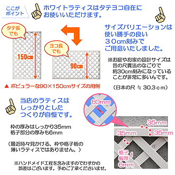 ホワイトラティス 白ラティス 白トレリス がオススメです ガーデンガーデン