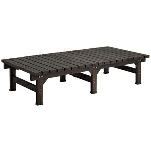 デッキ風縁台 【ストロング】 180×58cm タイプ <ライトブラウン